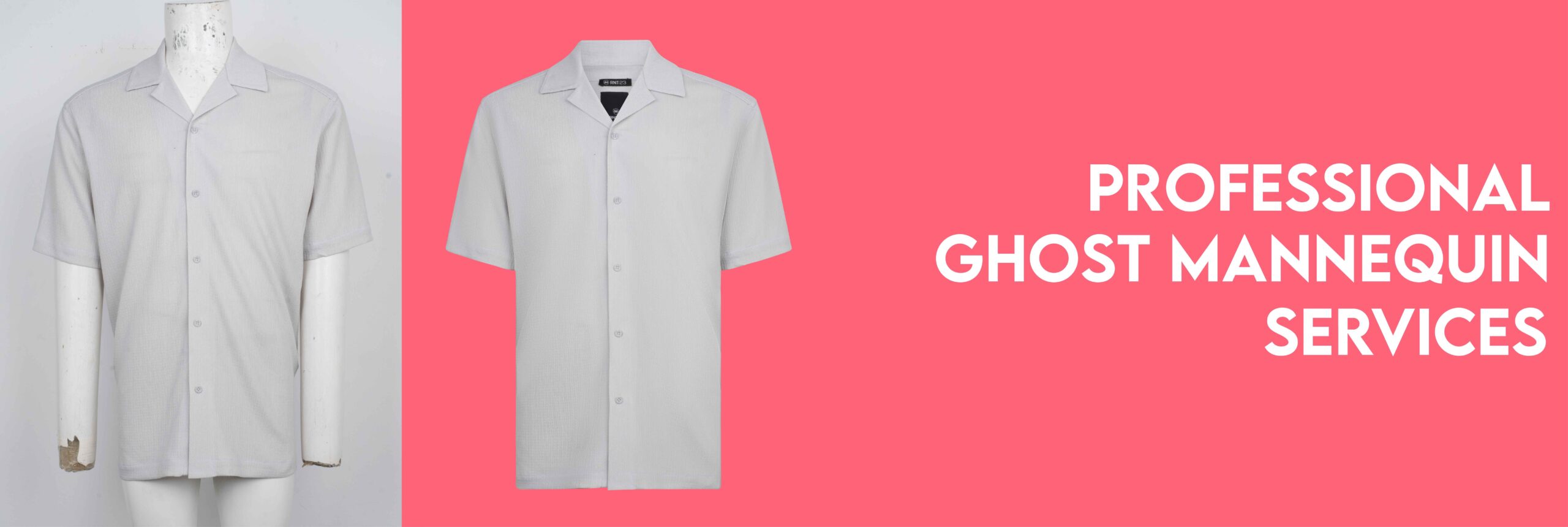 The ghost mannequin service is a specialized photo editing technique used in apparel photography to create a 3D, hollow man effect. This method involves removing the mannequin from clothing images, allowing the garments to retain their shape and structure. It enhances the visual appeal of the product, providing potential customers with a clear and professional view of the apparel. This technique is particularly beneficial for e-commerce websites, fashion catalogs, and any platform requiring high-quality clothing images.