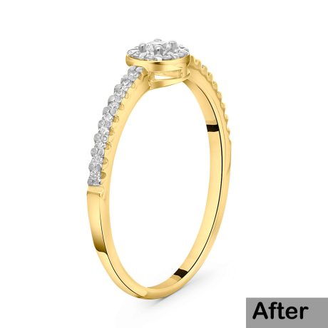 Example of high-end jewelry retouching services, showcasing professional photography with flawless visuals.