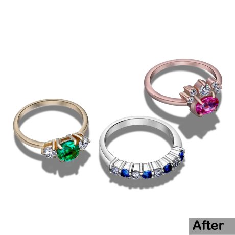 Jewelry Photo Retouching Service - Professional editing to enhance jewelry images.