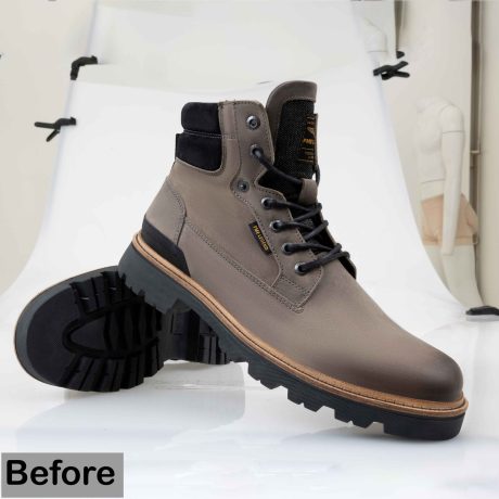 Example of professional shoes and footwear photography editing services, enhancing the presentation of shoes with polished visuals.