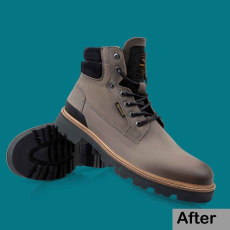 Example of professional shoes and footwear photography editing services, enhancing the presentation of shoes with polished visuals.